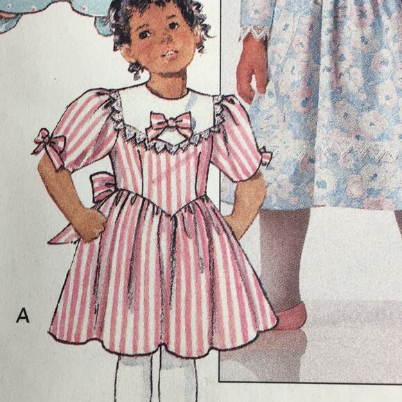 Vintage‎ 1989 Butterick Sewing Pattern 3261 Girl's Dresses Size 5-6-6X - Picture 3 of 12